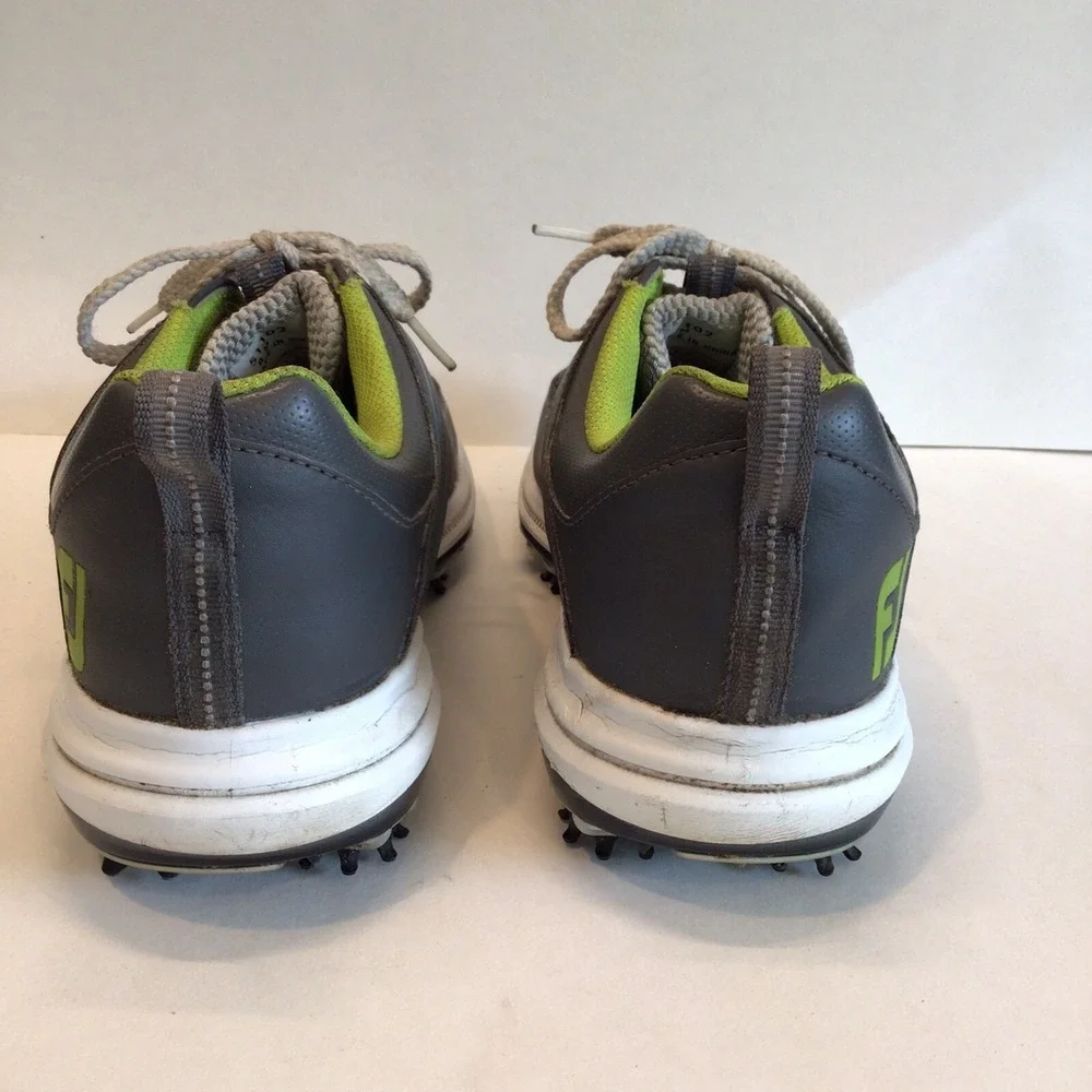 FootJoy Fury Golf Shoes Waterproof 51102 Grey Green White Men's Size 8M